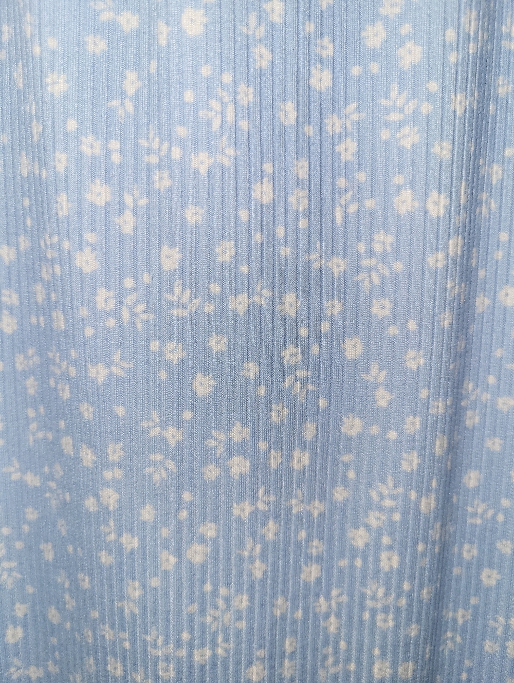 Light Blue Floral Pleated Dress or Top